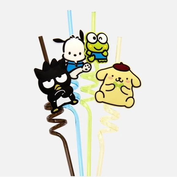 Hello Kitty and Friends Spiral Drinking Straws - Picture 2 of 2